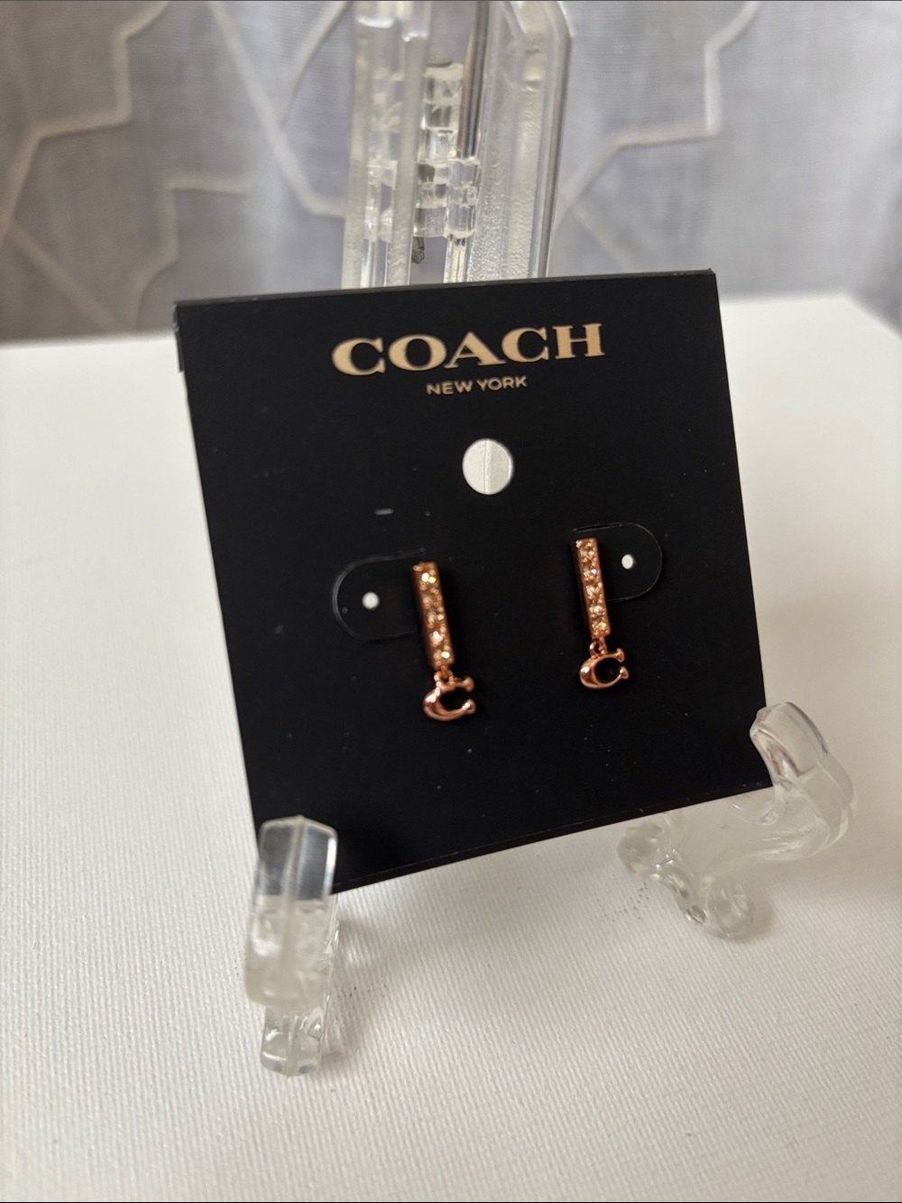 NWT Coach Signature C Earrings